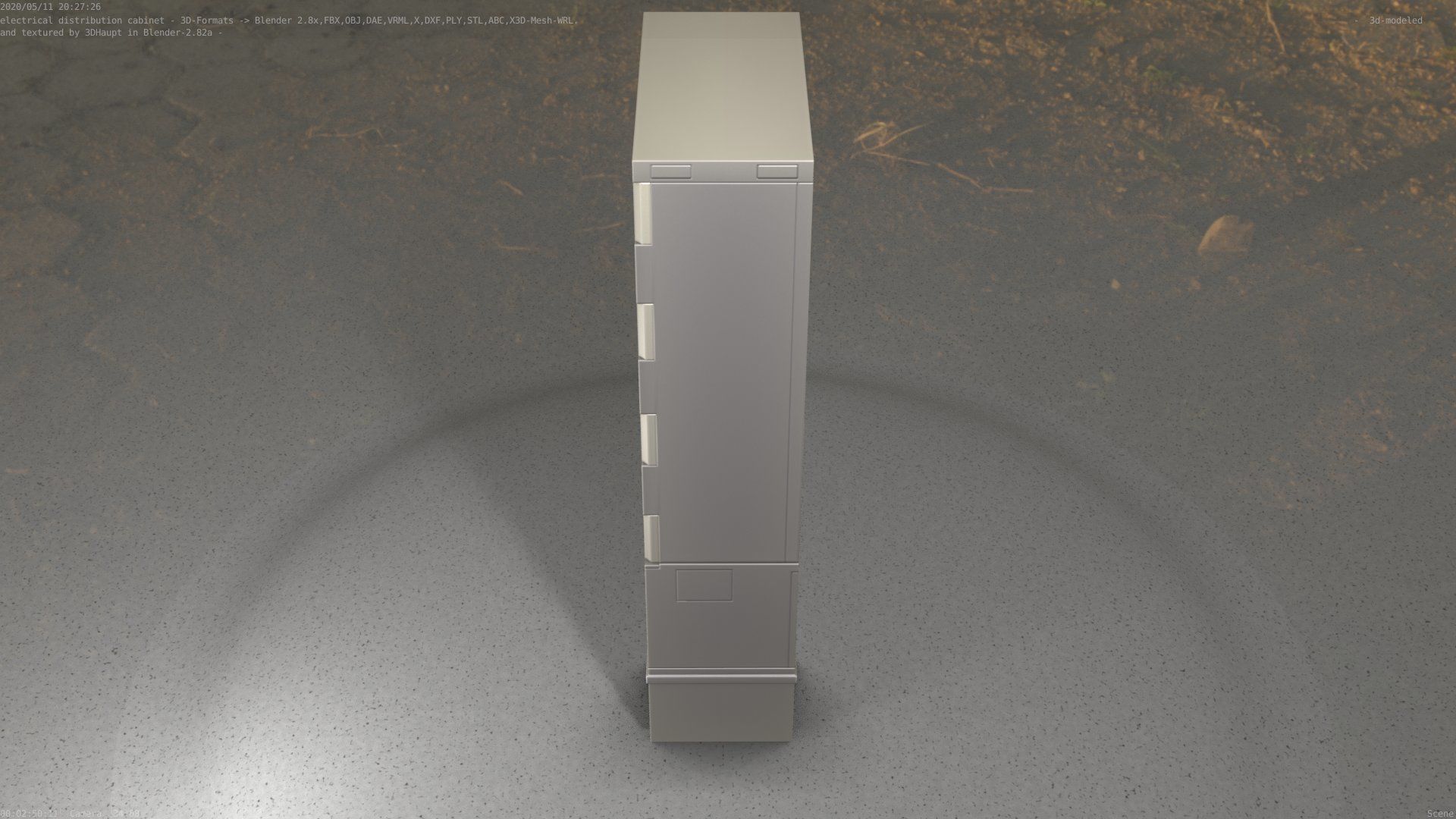Electrical Distribution Cabinet 41 Low-poly 3D model_92