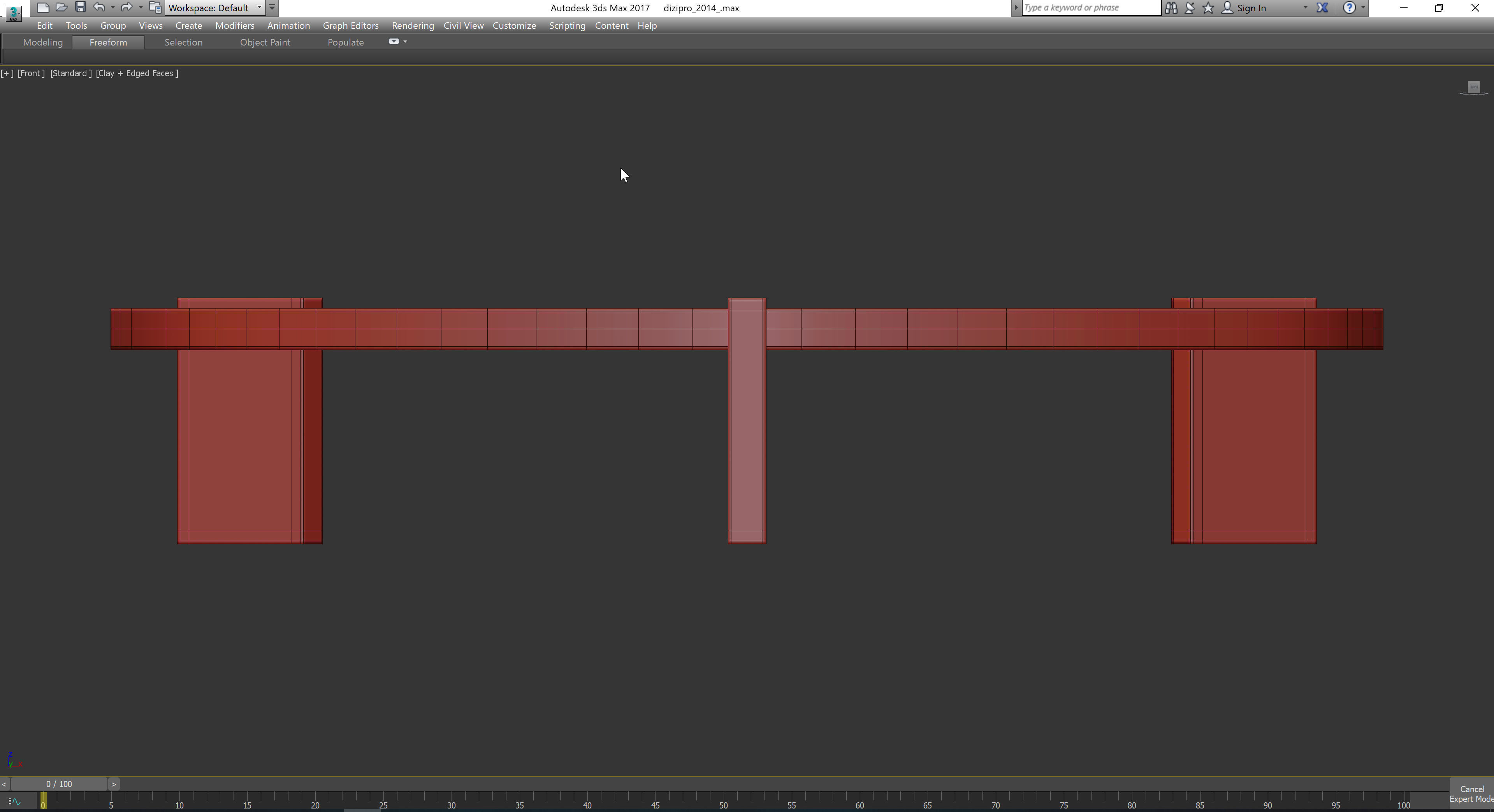 Arcahorn PAESTUM COFFEE TABLE3d model Low-poly 3D model_2
