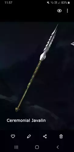 Predator Ceremonial Javelin 