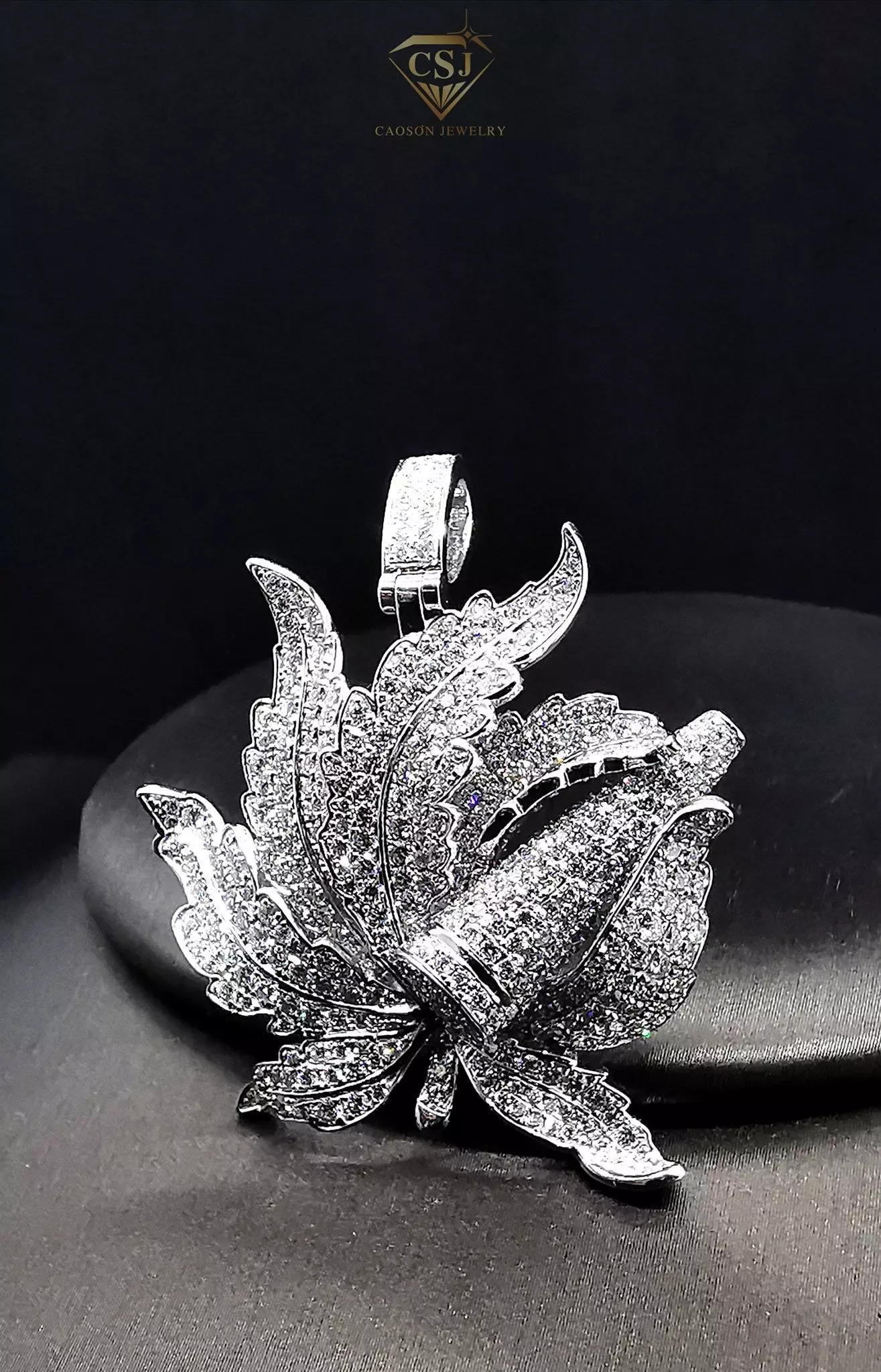 Cannabis pendant 3D print model