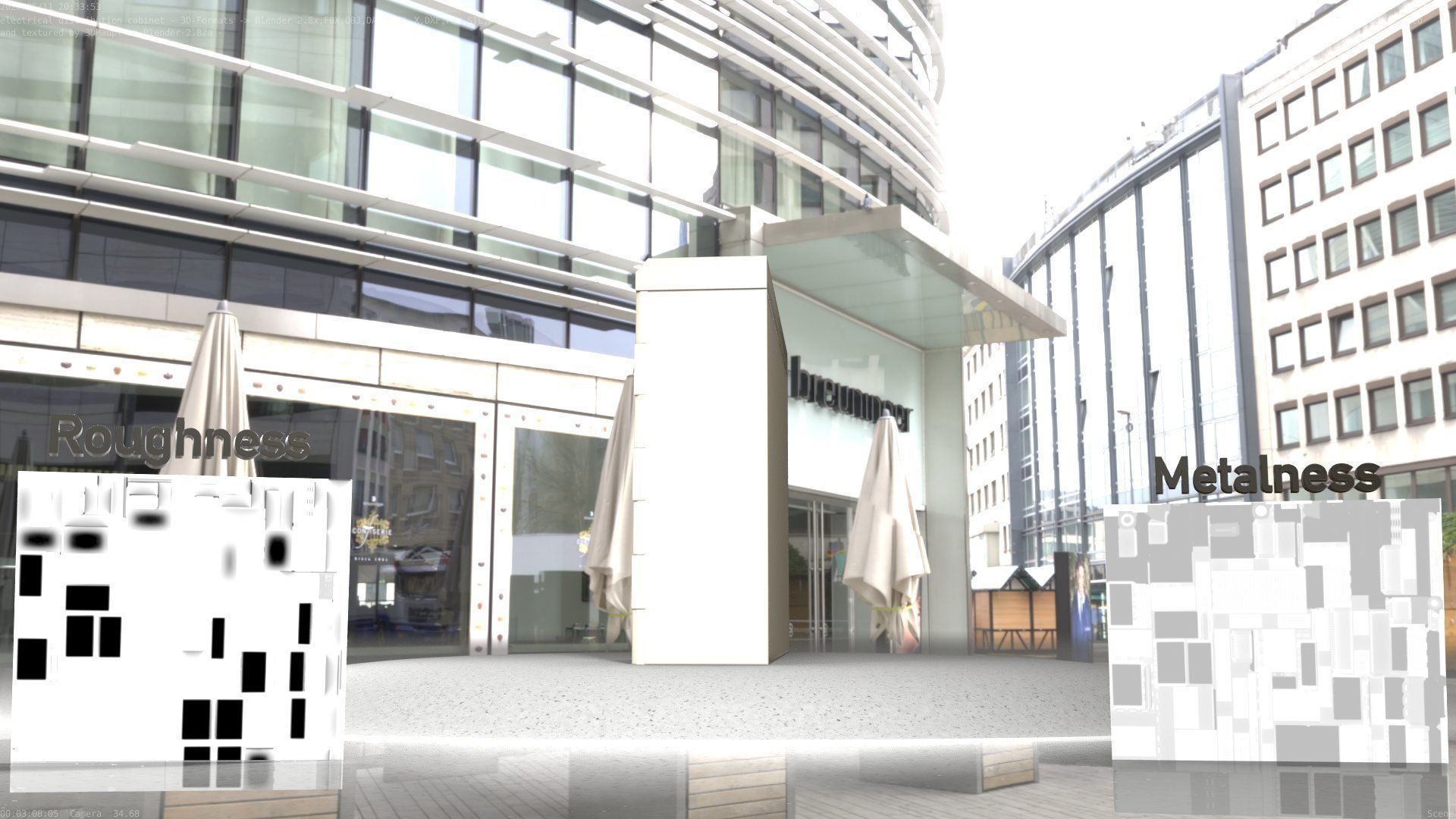 Electrical Distribution Cabinet 46 Low-poly 3D model_23