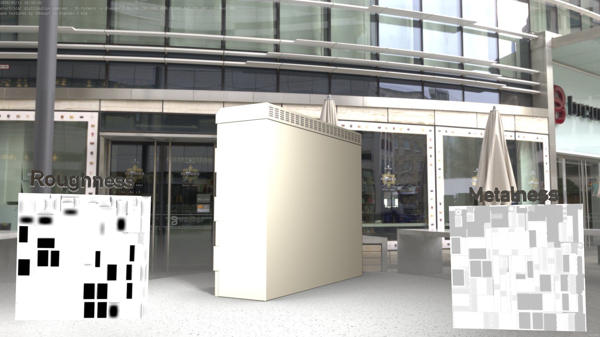 Electrical Distribution Cabinet 46 Low-poly 3D model_54