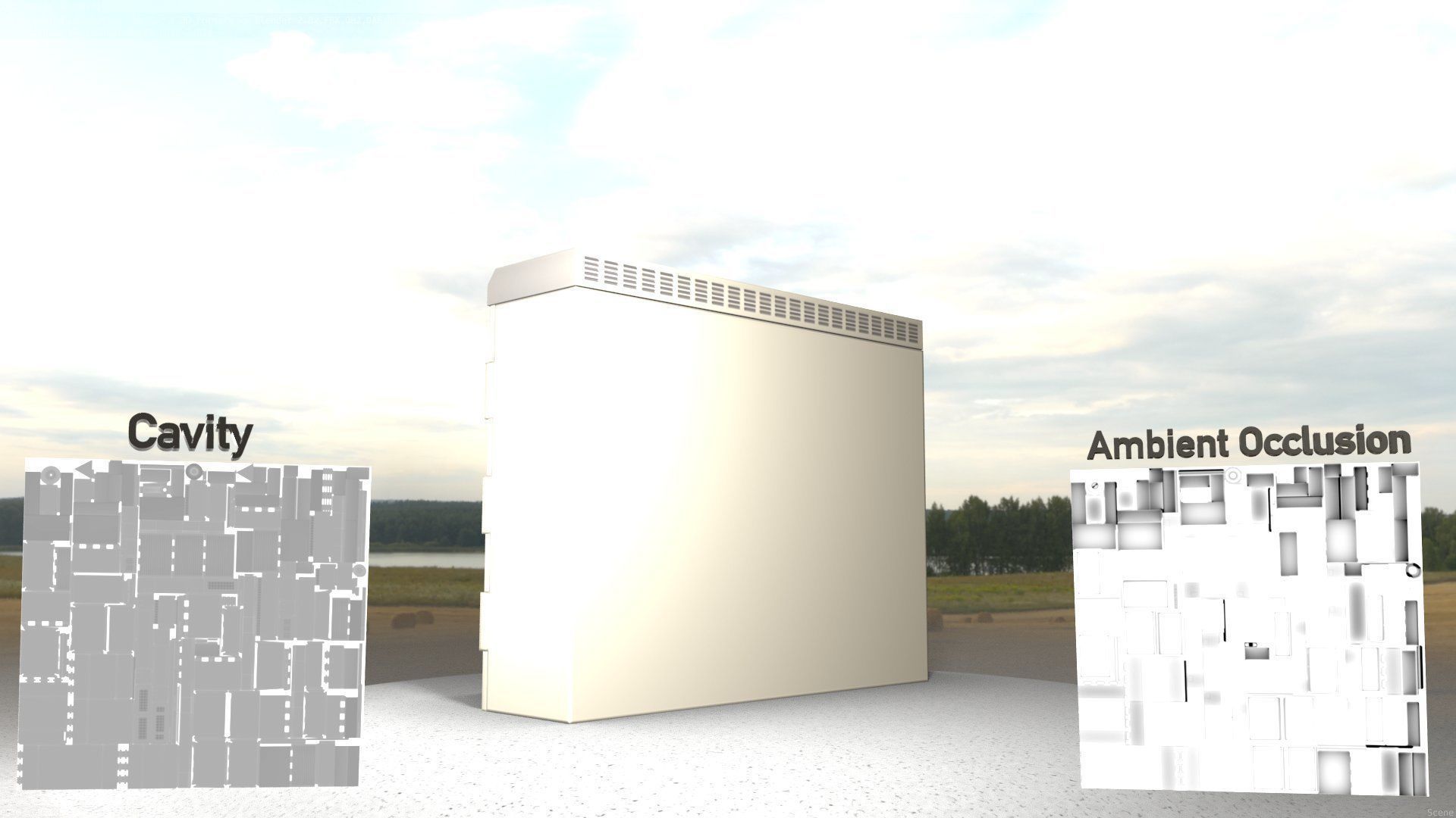 Electrical Distribution Cabinet 46 Low-poly 3D model_55