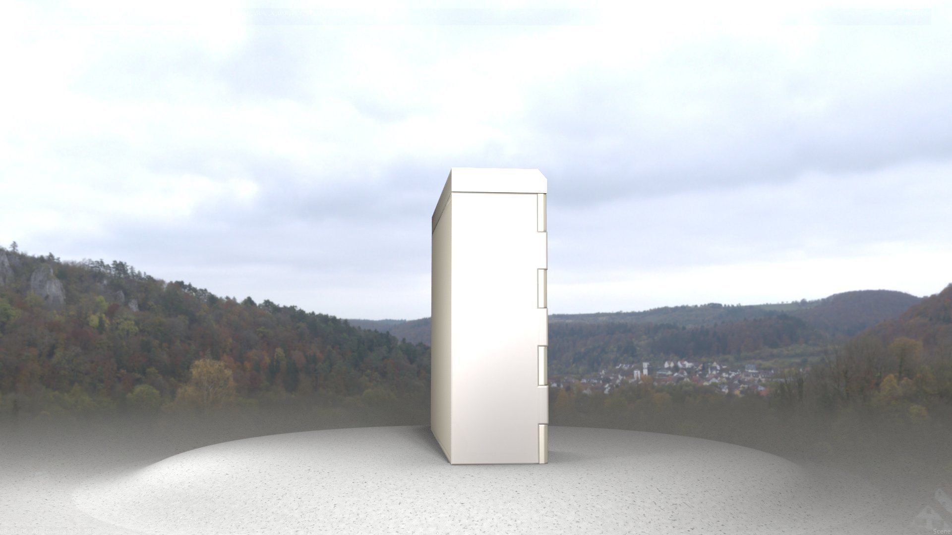 Electrical Distribution Cabinet 46 Low-poly 3D model_38