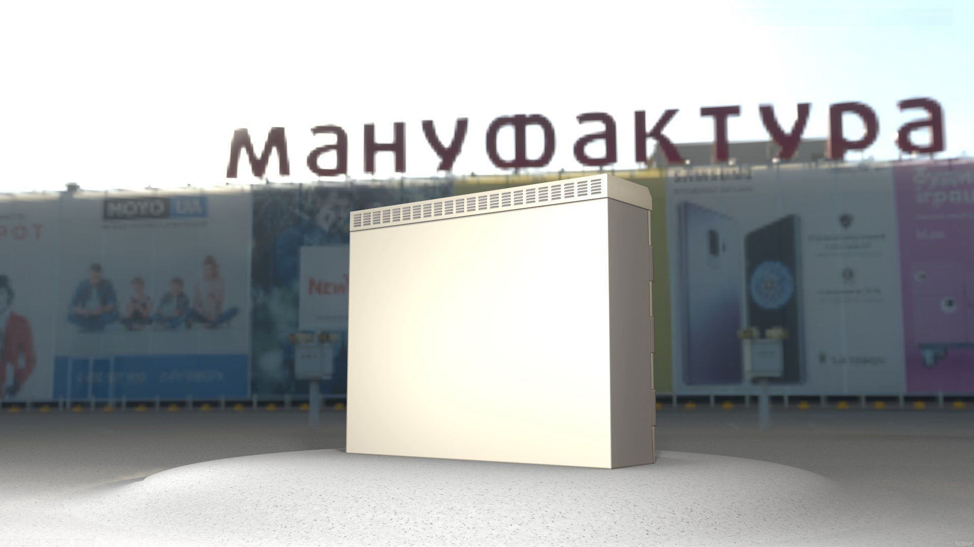 Electrical Distribution Cabinet 46 Low-poly 3D model_34