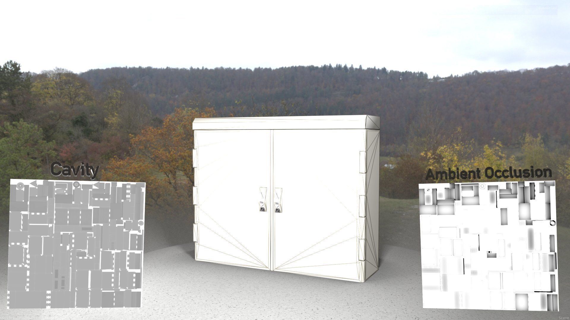 Electrical Distribution Cabinet 46 Low-poly 3D model_69