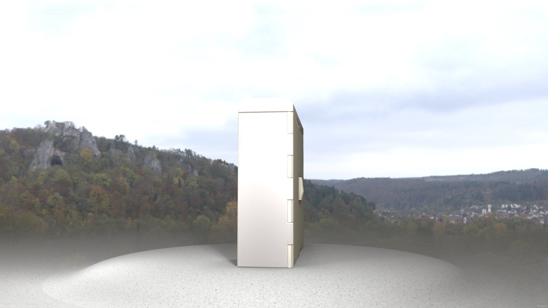 Electrical Distribution Cabinet 46 Low-poly 3D model_39