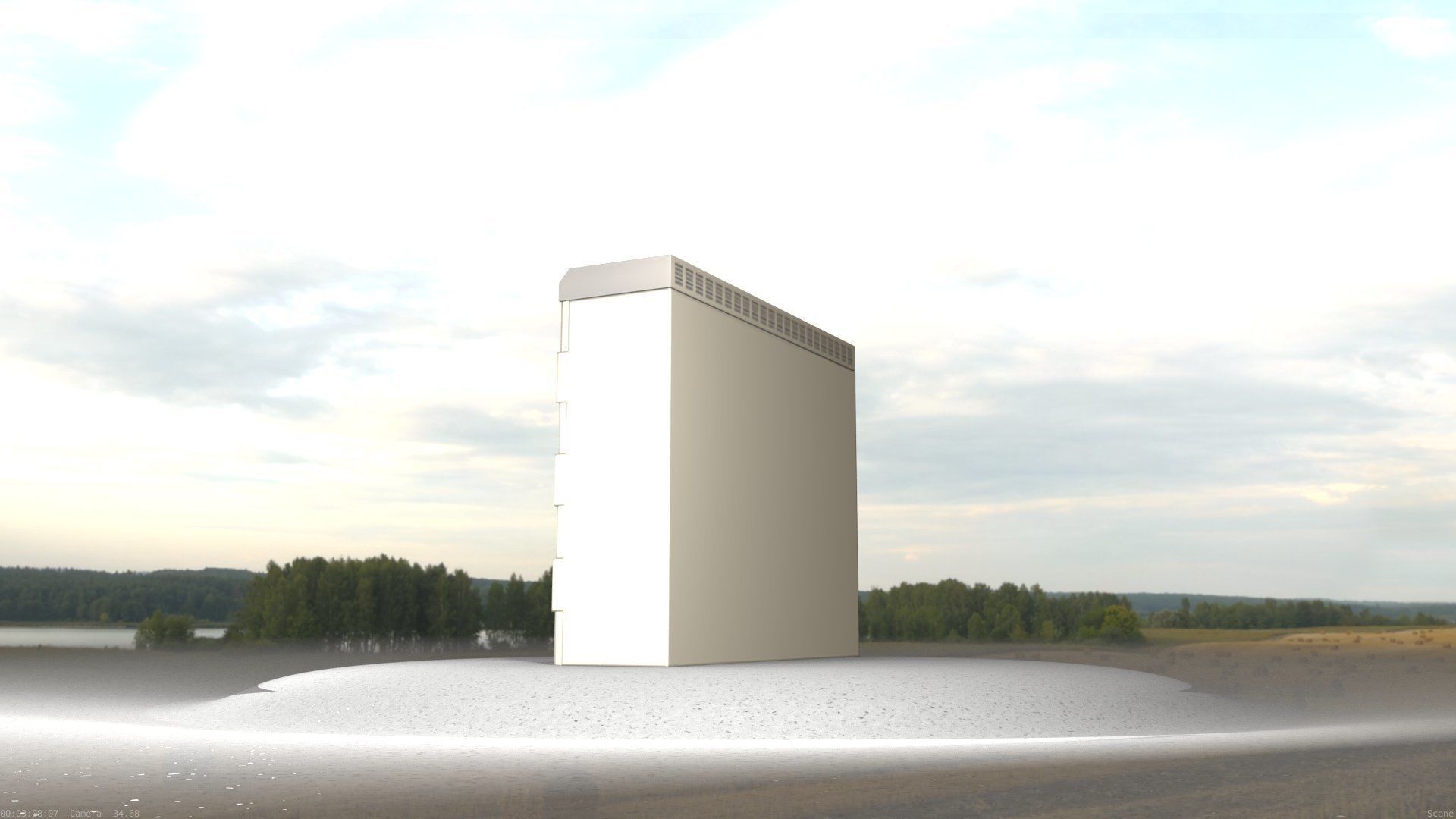 Electrical Distribution Cabinet 46 Low-poly 3D model_25