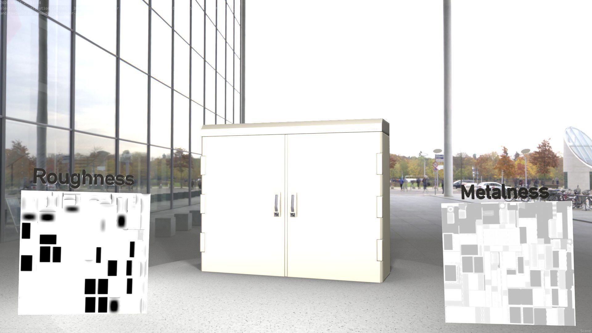 Electrical Distribution Cabinet 46 Low-poly 3D model_47