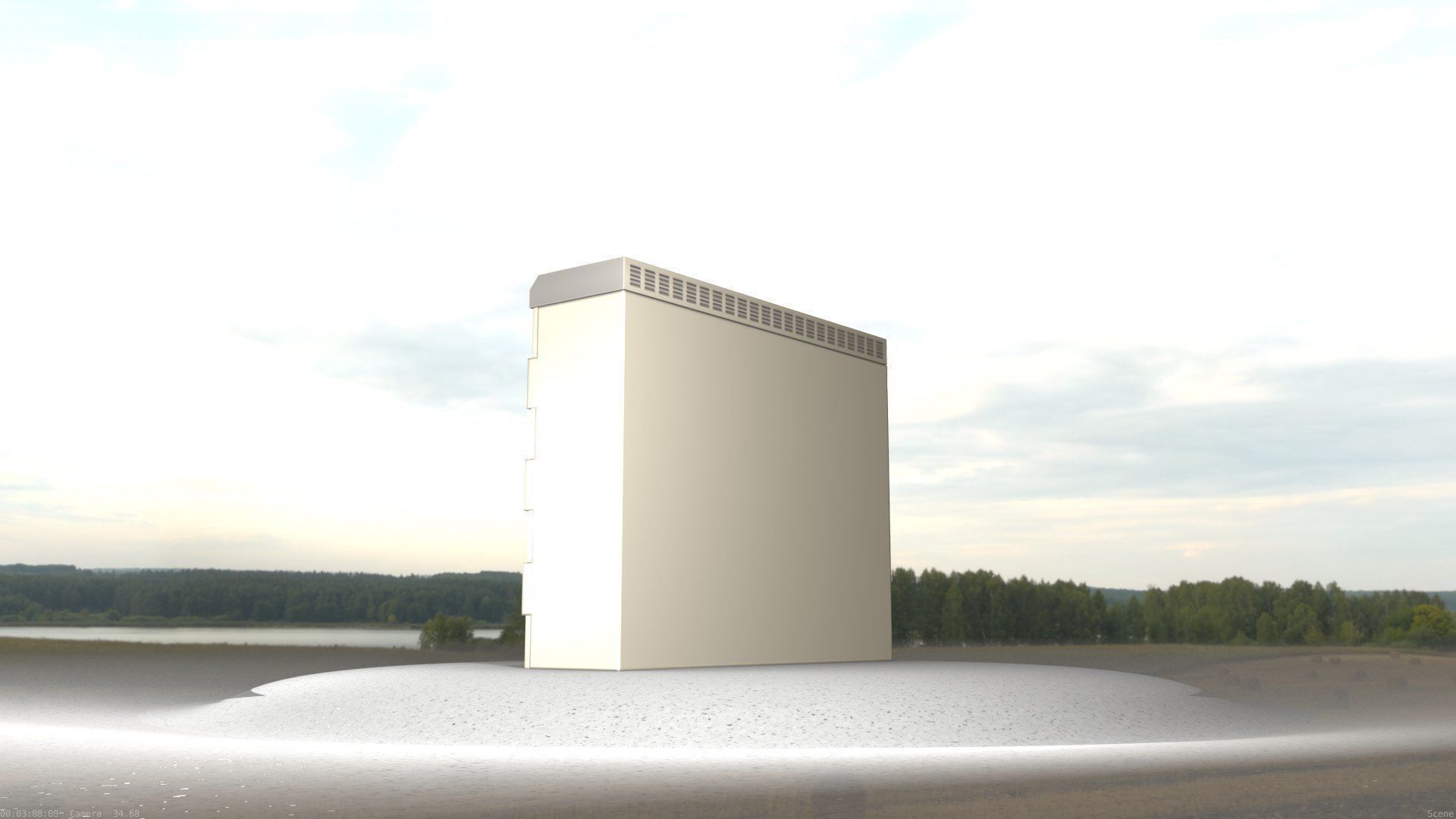 Electrical Distribution Cabinet 46 Low-poly 3D model_26