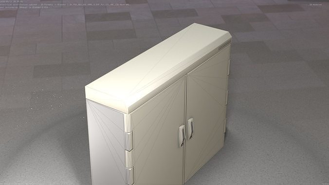 Electrical Distribution Cabinet 46 Low-poly 3D model