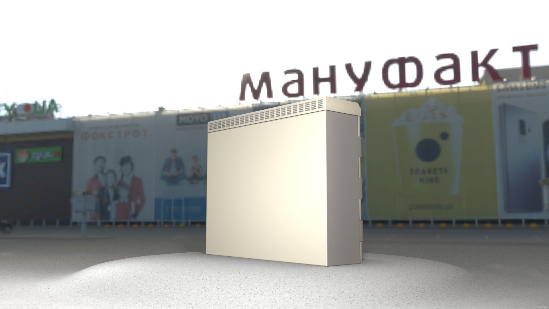 Electrical Distribution Cabinet 46 Low-poly 3D model_35