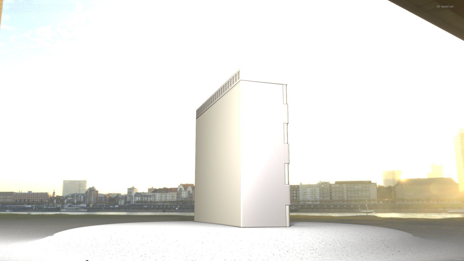 Electrical Distribution Cabinet 46 Low-poly 3D model_62