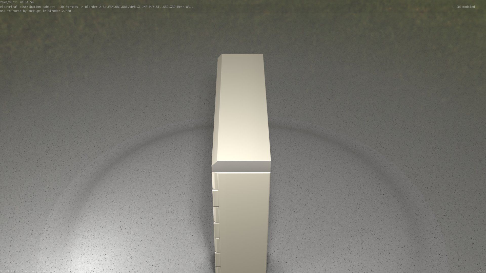 Electrical Distribution Cabinet 46 Low-poly 3D model_87