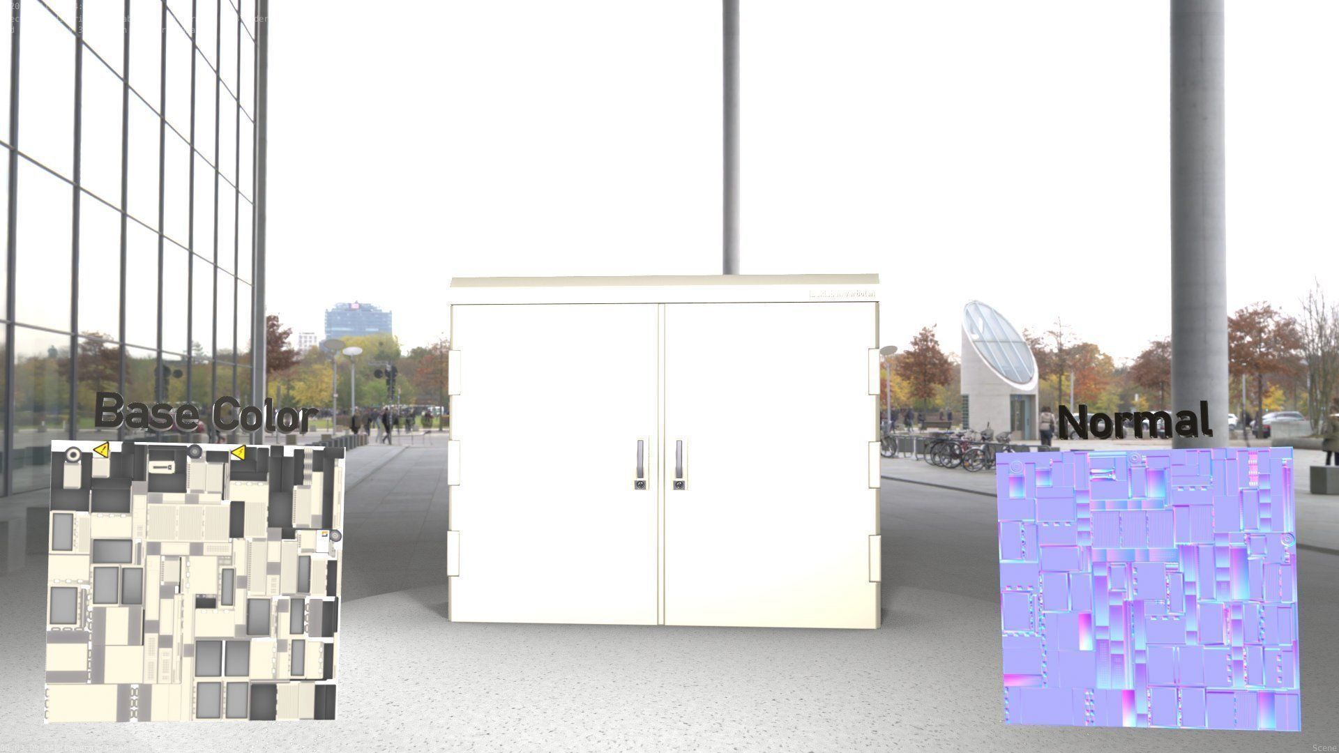 Electrical Distribution Cabinet 46 Low-poly 3D model_46