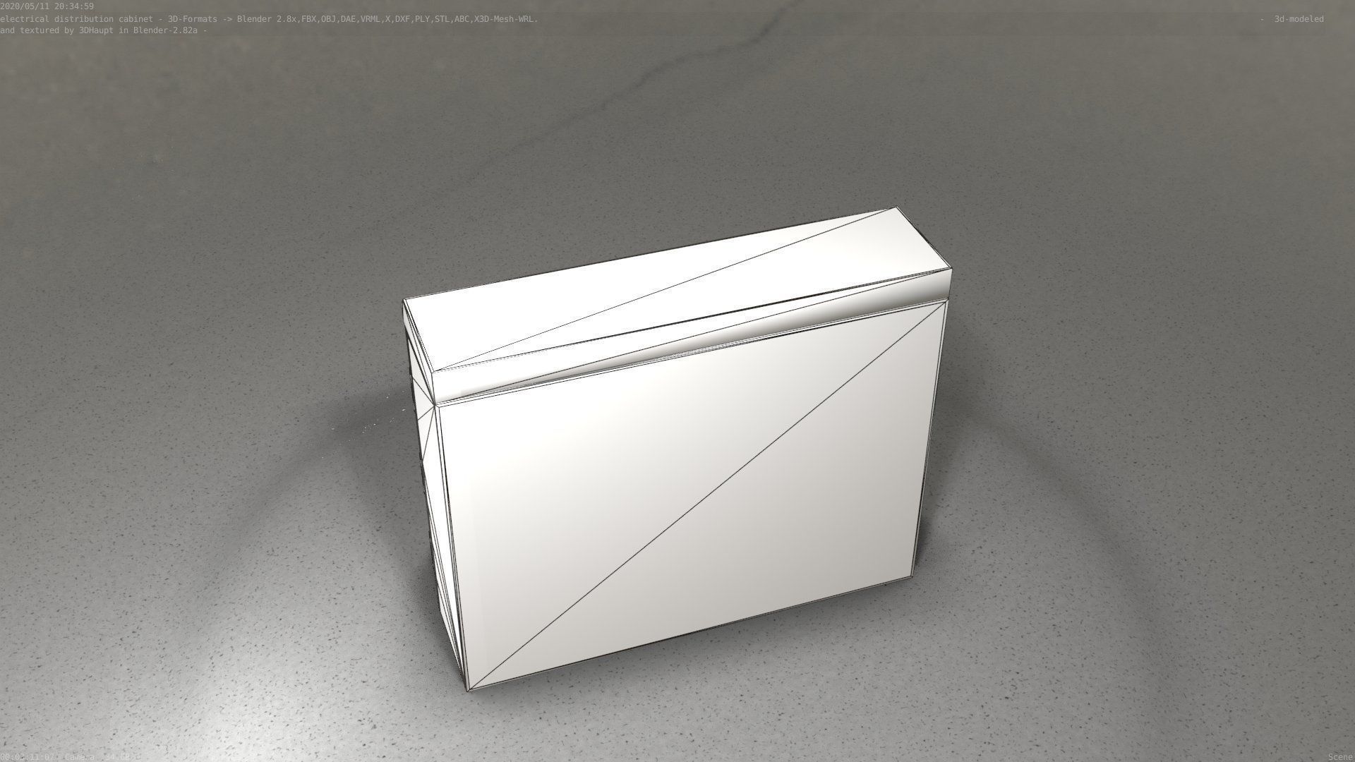 Electrical Distribution Cabinet 46 Low-poly 3D model_92