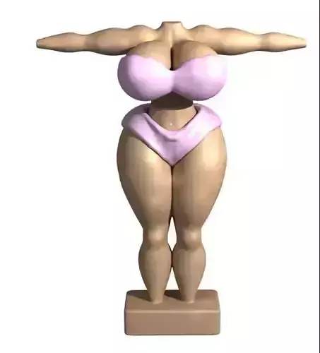 Female body curvy shape