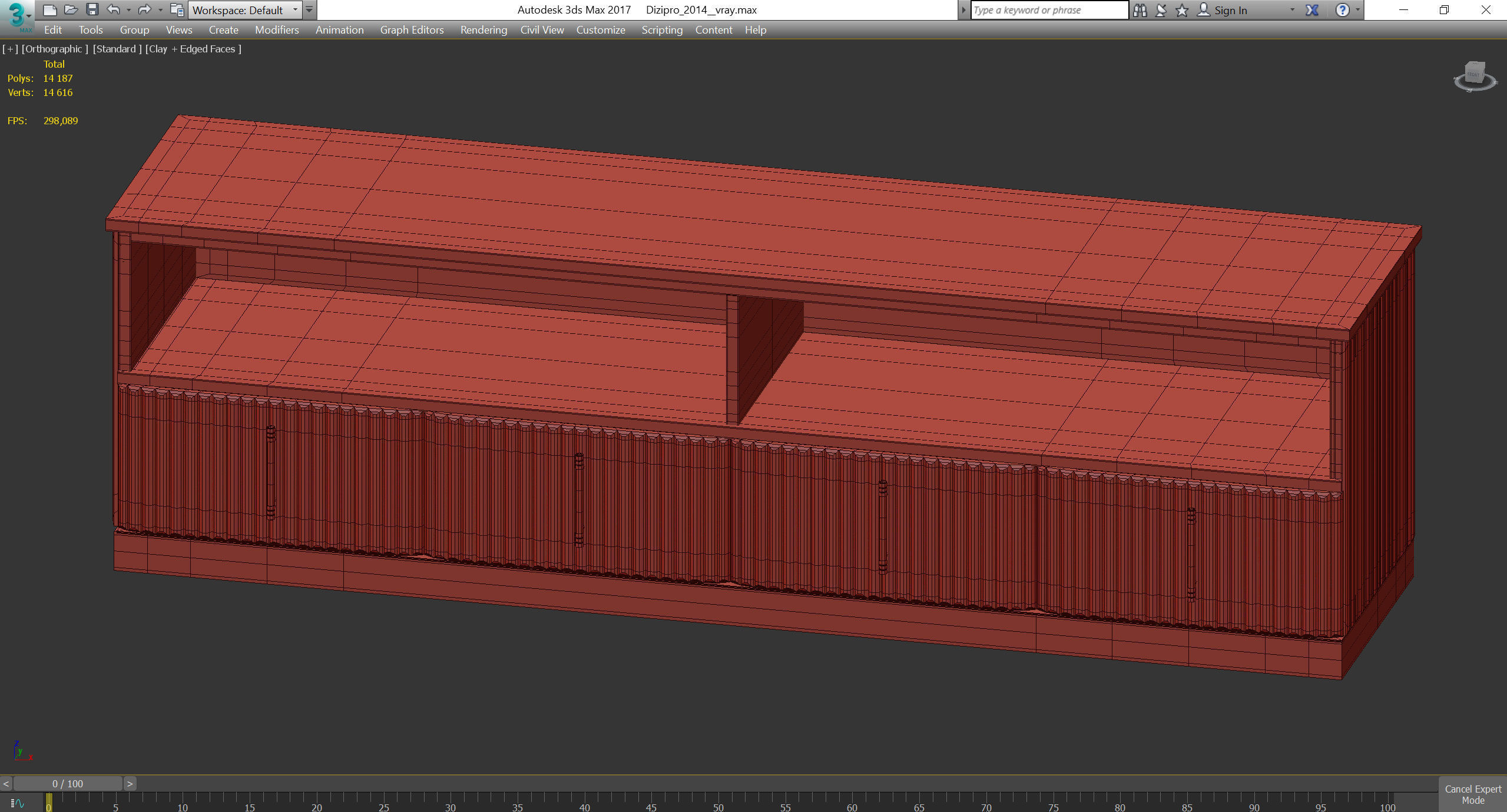 TV AUGUSTA Volpi 3d model Low-poly 3D model_3