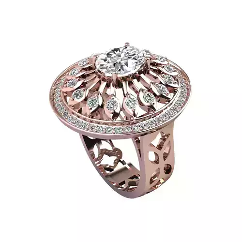 Big Woman Ring 3d Print Model