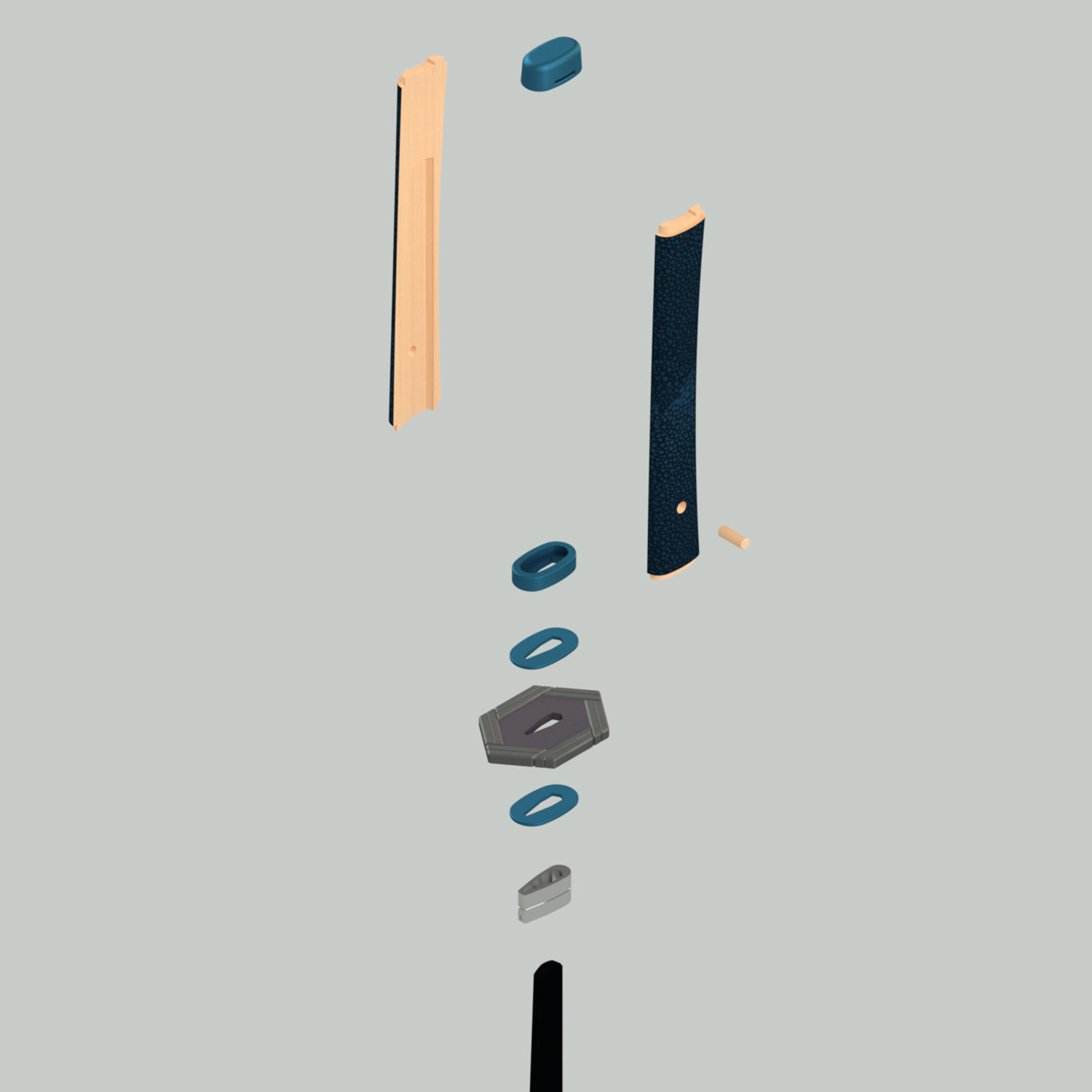 Demon Slayer Giyuu Tomioka Sword Katana Kimetsu no Yaiba 3D print model_4