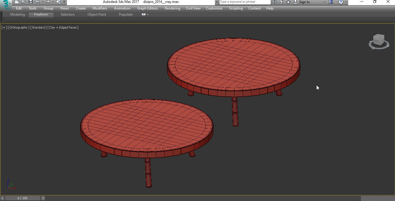 Sicis SIAM COFFEE TABLE BY MASSIMILIANO RAGGI 3d model Low-poly 3D model_4