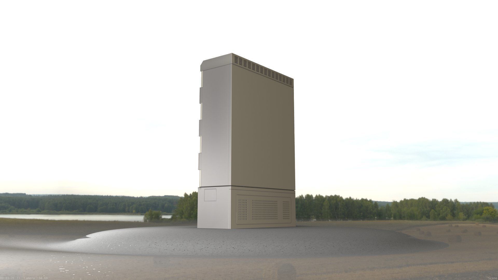 Electrical Distribution Cabinet 51 Low-poly 3D model_21
