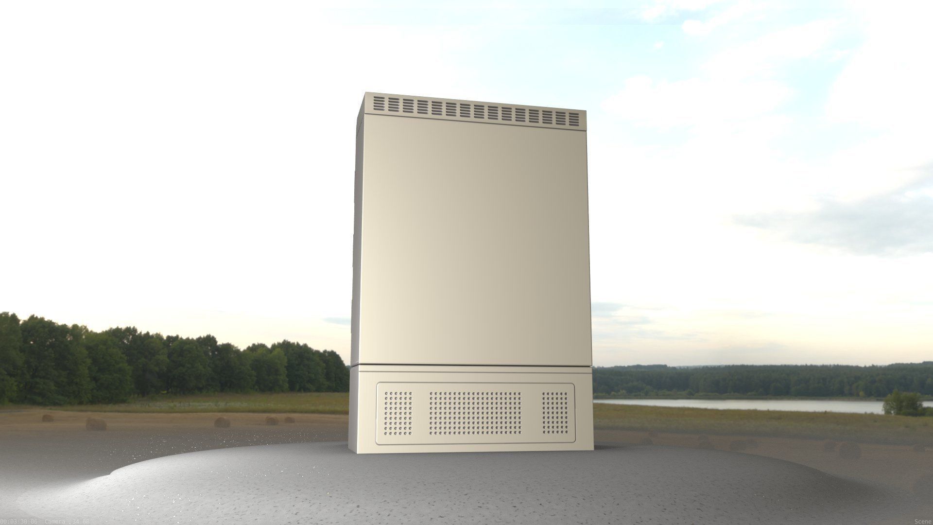 Electrical Distribution Cabinet 51 Low-poly 3D model_52