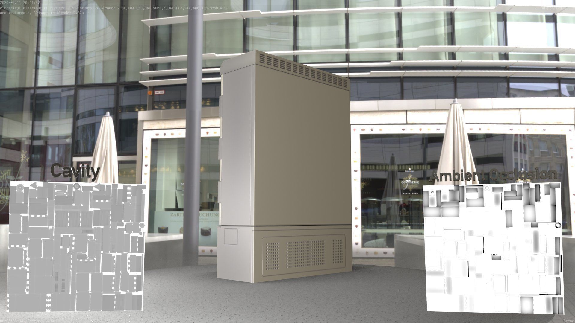 Electrical Distribution Cabinet 51 Low-poly 3D model_50