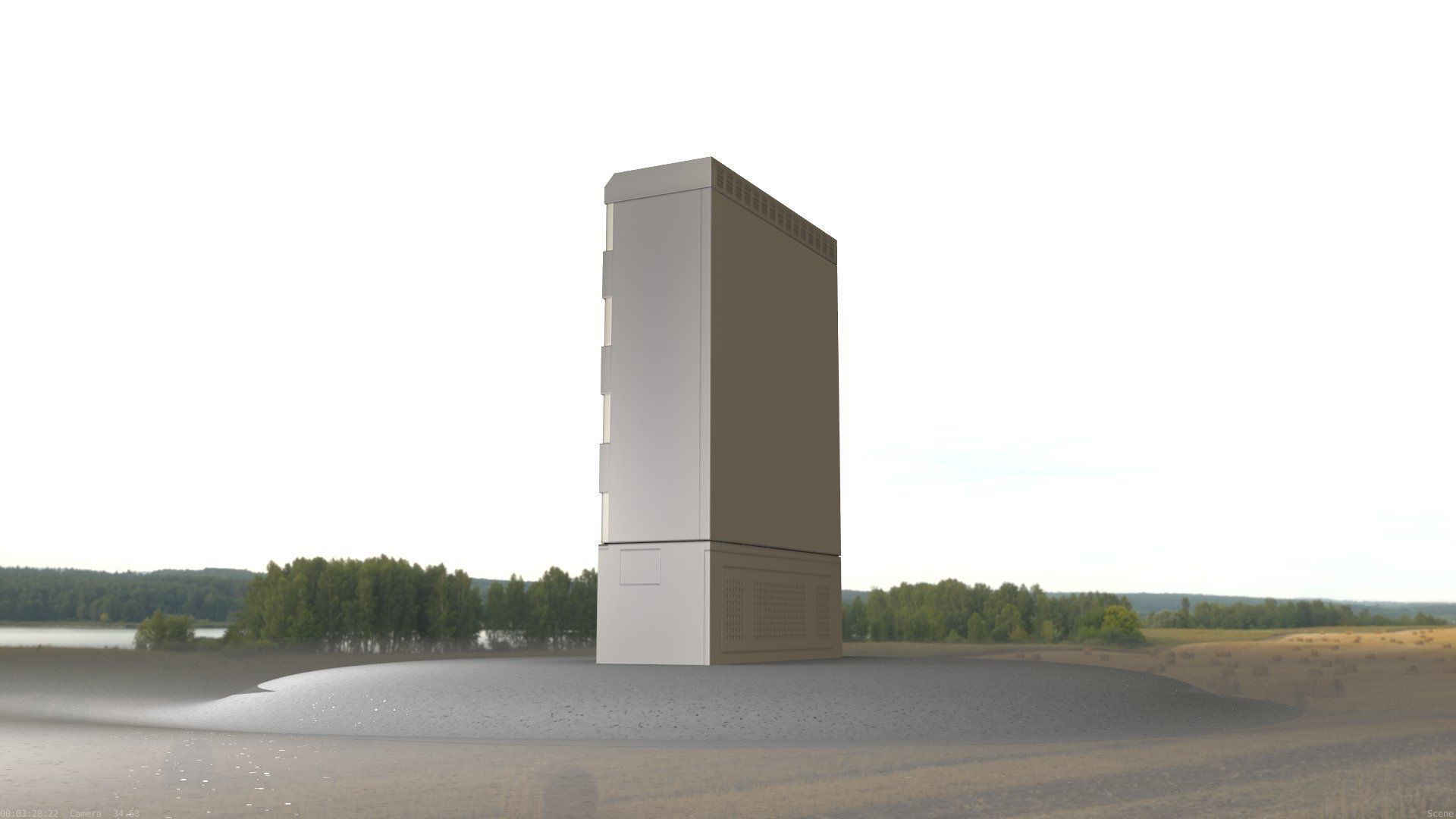 Electrical Distribution Cabinet 51 Low-poly 3D model_20