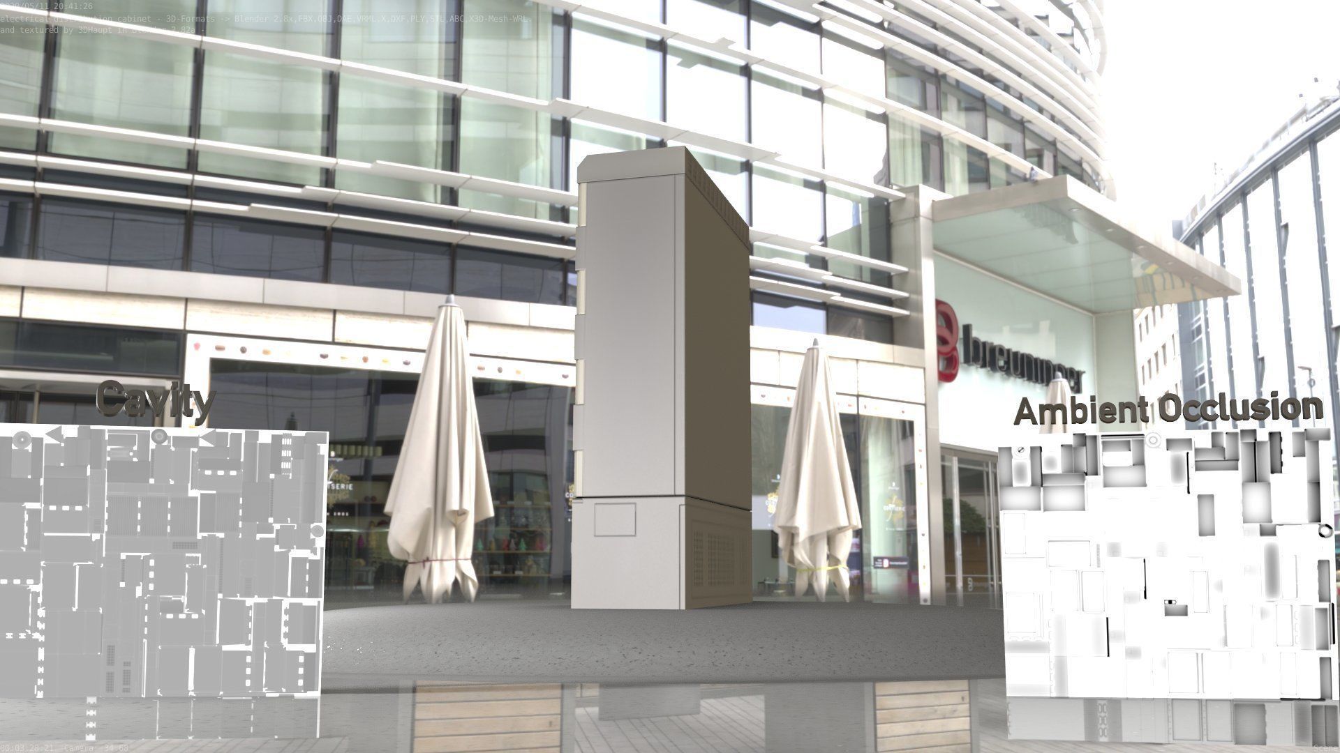 Electrical Distribution Cabinet 51 Low-poly 3D model_19