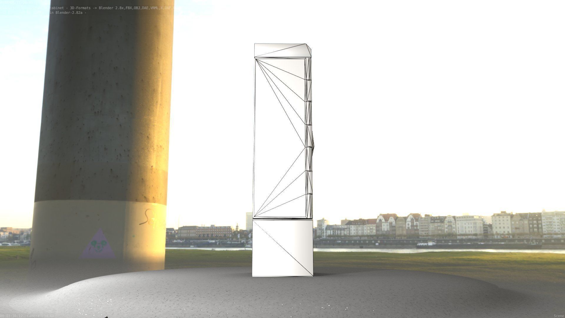 Electrical Distribution Cabinet 51 Low-poly 3D model_58