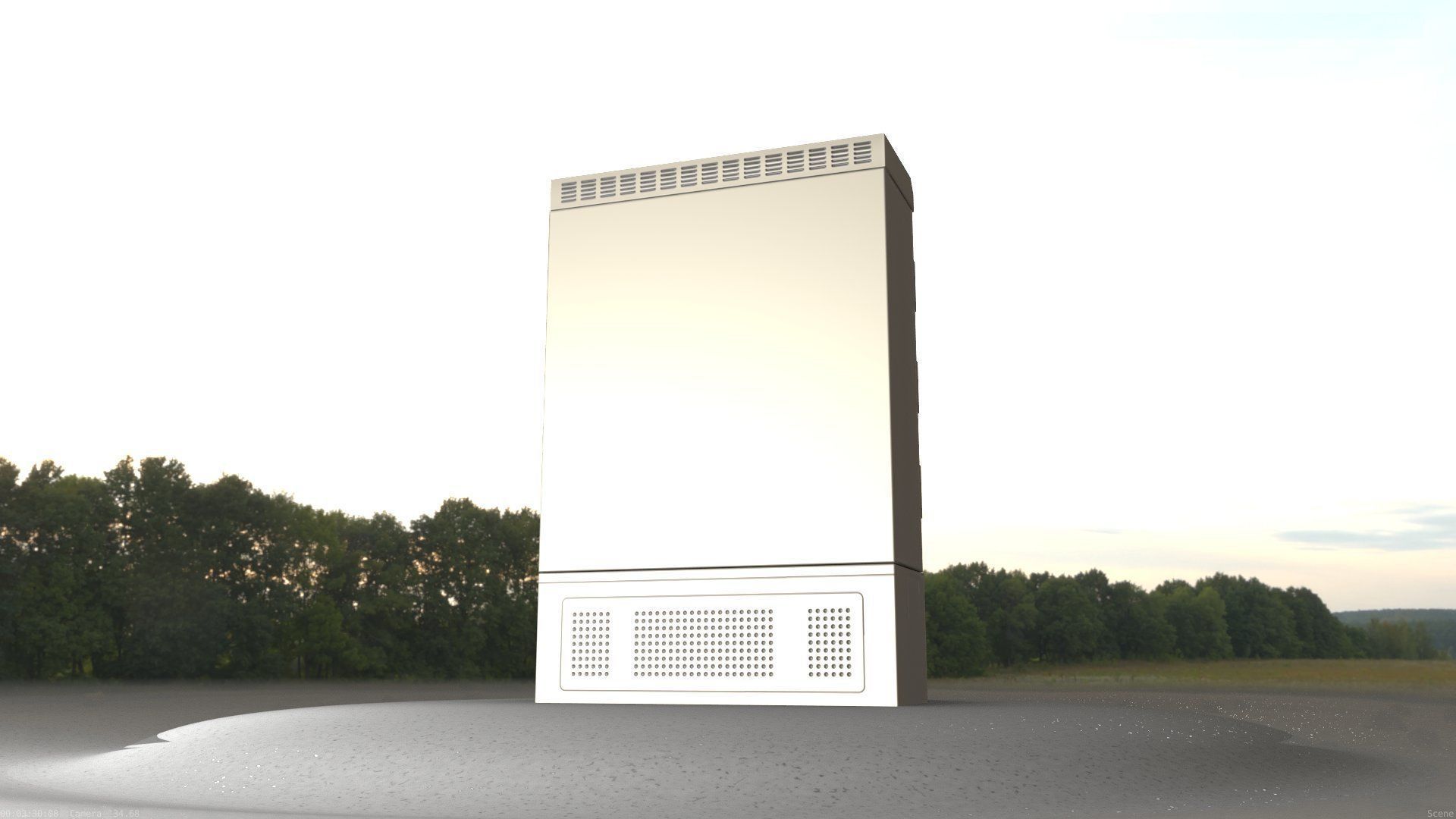 Electrical Distribution Cabinet 51 Low-poly 3D model_54
