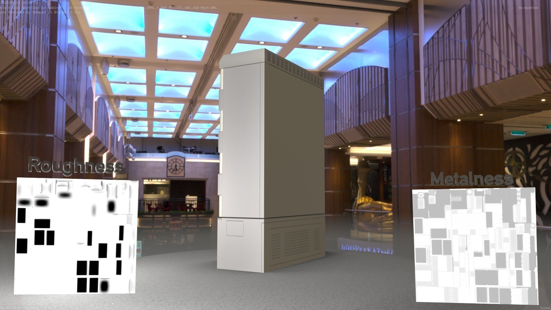 Electrical Distribution Cabinet 51 Low-poly 3D model_49