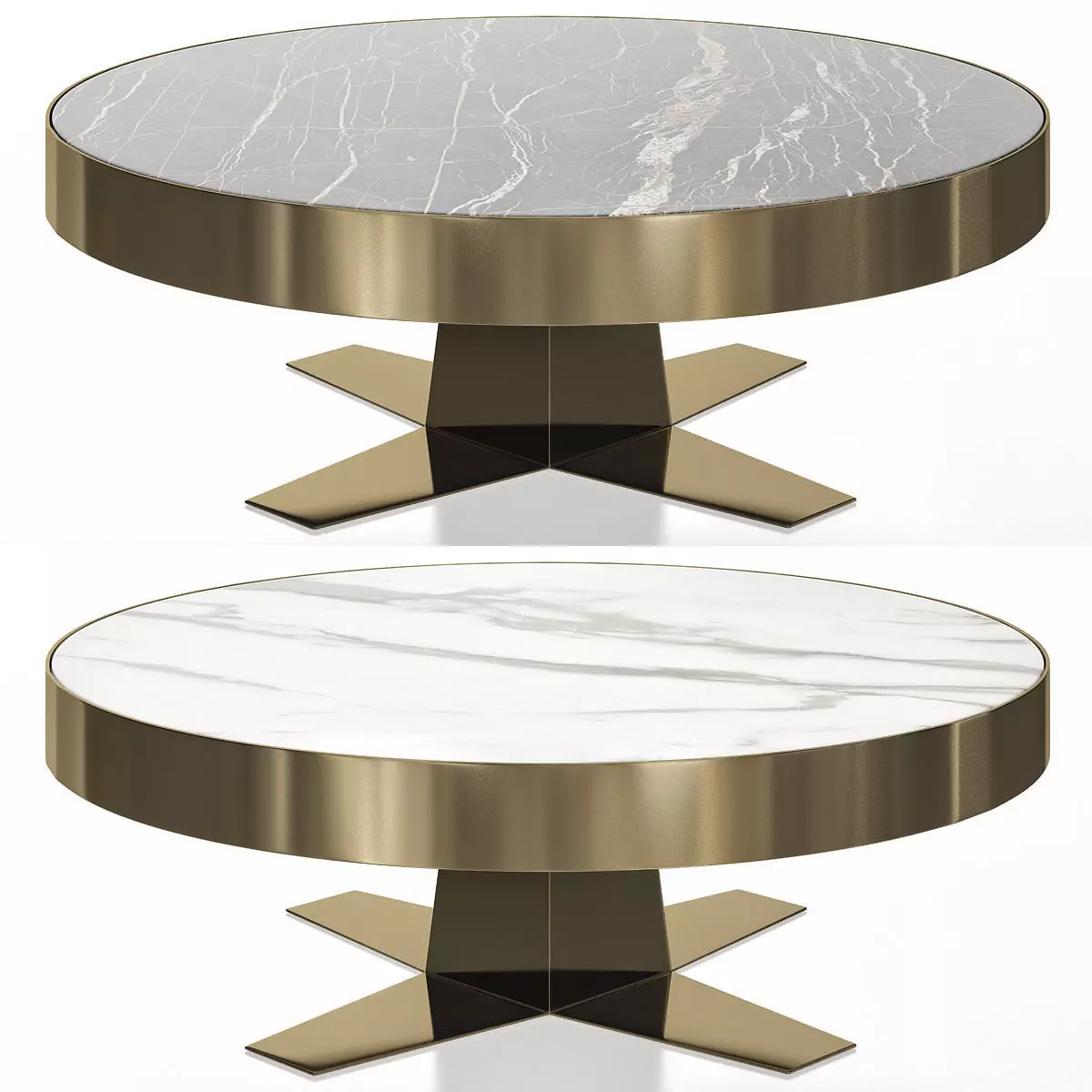 Longhi BOURBON COFFEE TABLE BY GIUSEPPE VIGANO 3d model Low-poly 3D model_0