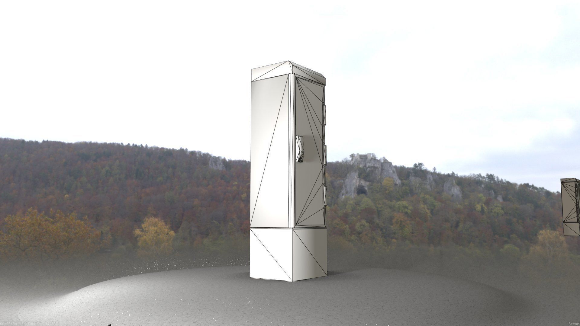 Electrical Distribution Cabinet 52 Low-poly 3D model_54