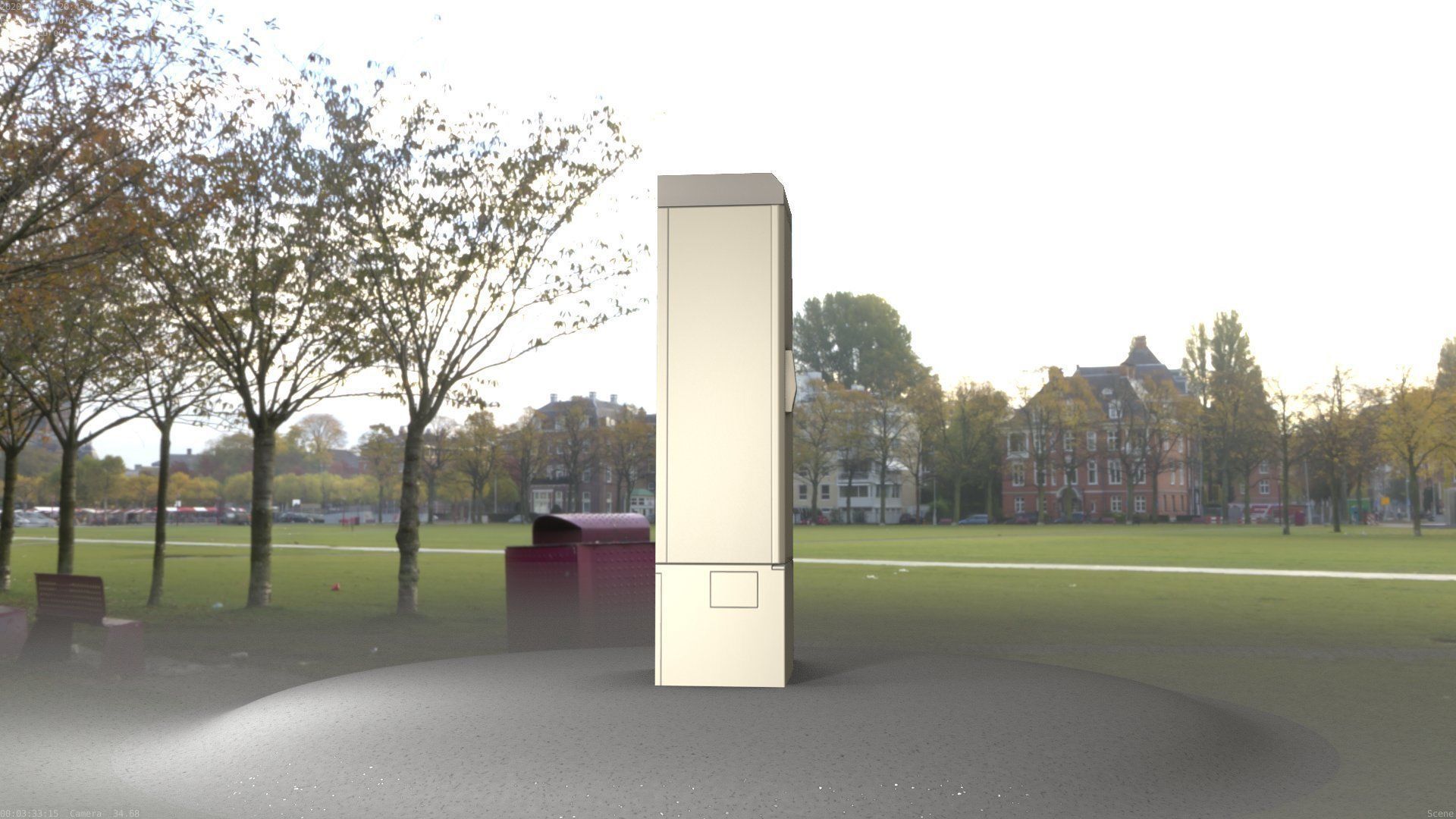 Electrical Distribution Cabinet 52 Low-poly 3D model_32