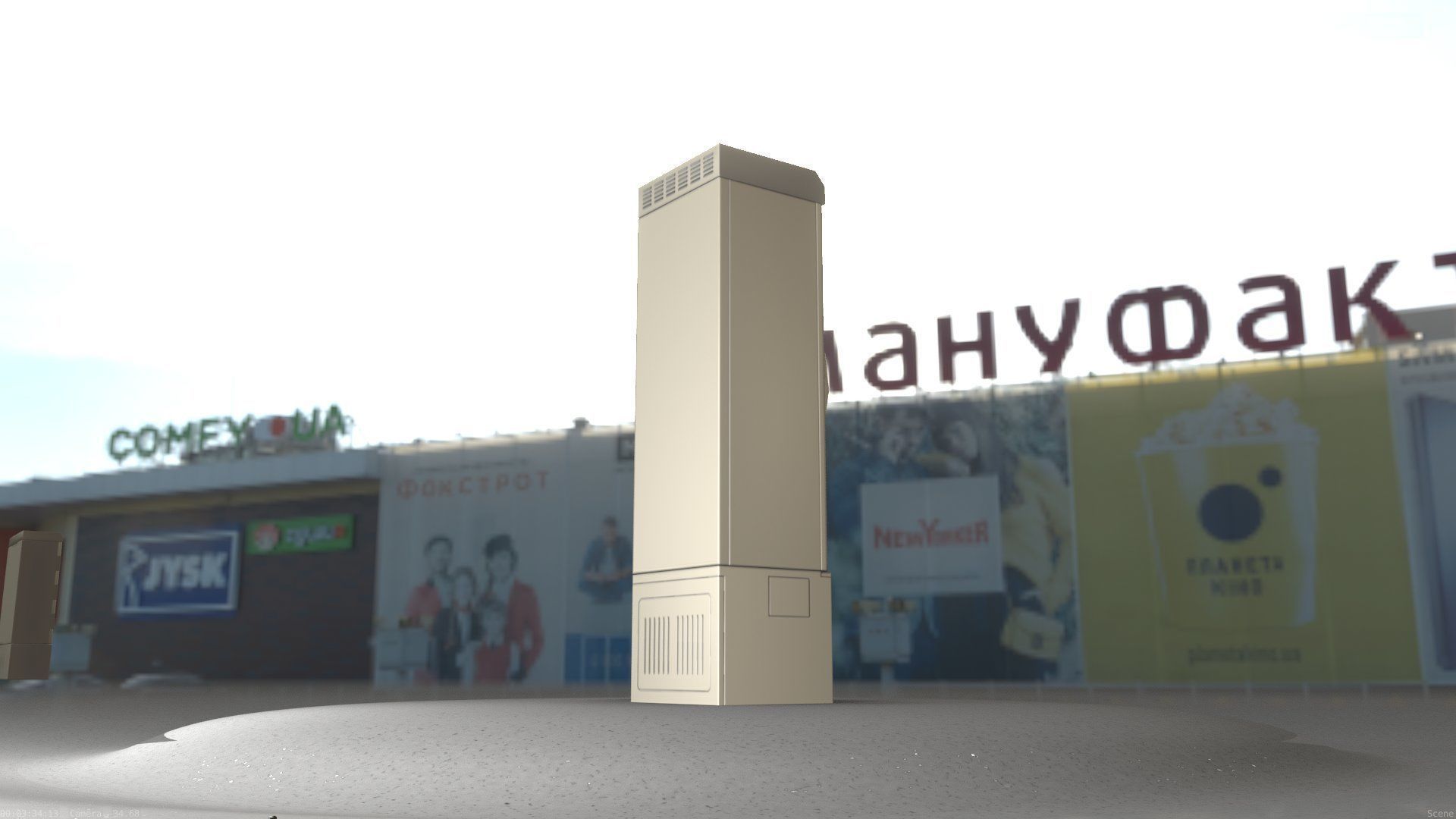 Electrical Distribution Cabinet 52 Low-poly 3D model_50