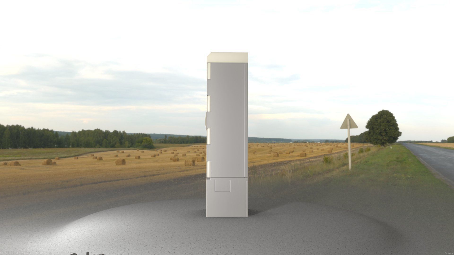 Electrical Distribution Cabinet 52 Low-poly 3D model_41