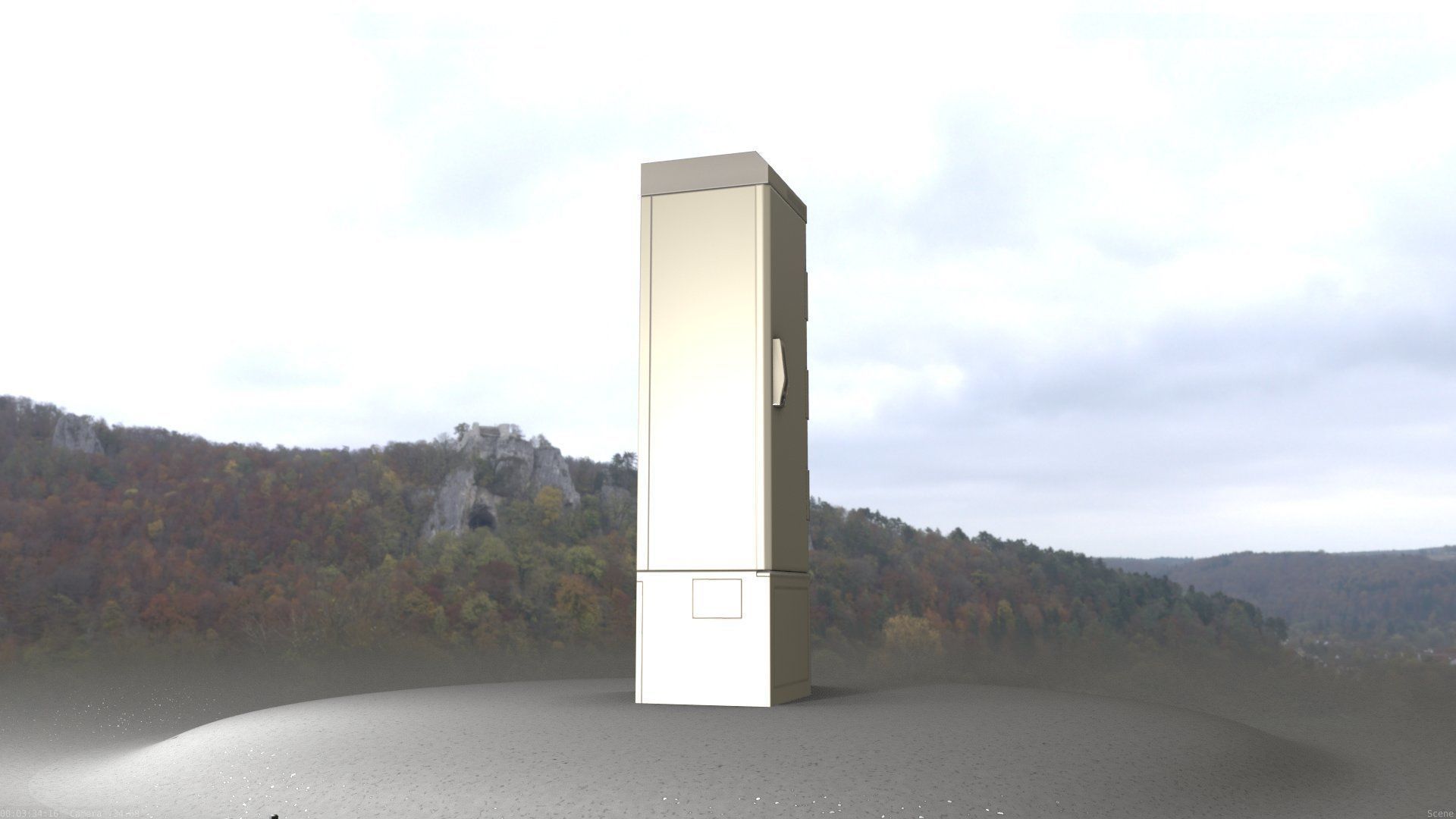 Electrical Distribution Cabinet 52 Low-poly 3D model_53