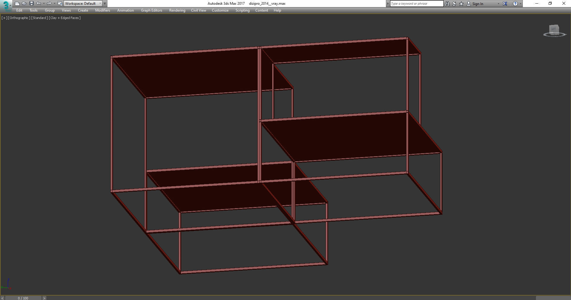 Francesca Levi KUBRIK CORTEN SET OF 3 COFFEE TABLES 3d model Low-poly 3D model_3