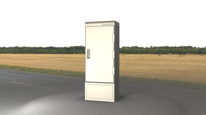 Electrical Distribution Cabinet 53 Low-poly 3D model