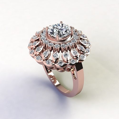 Big Woman Fancy Ring 3d Print Model 3D print model