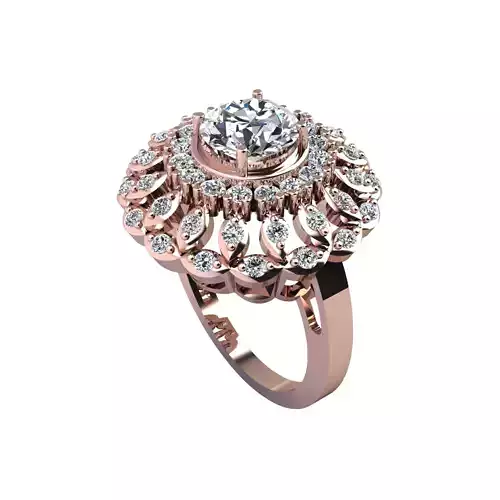 Big Woman Fancy Ring 3d Print Model