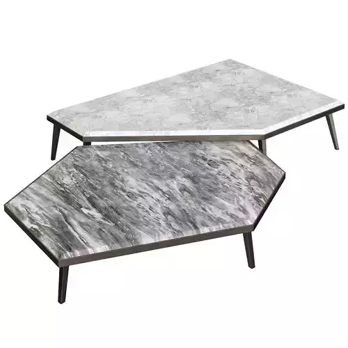 Zanaboni Edizioni EXPANDING SET OF 2 SIDE TABLES 3d model
