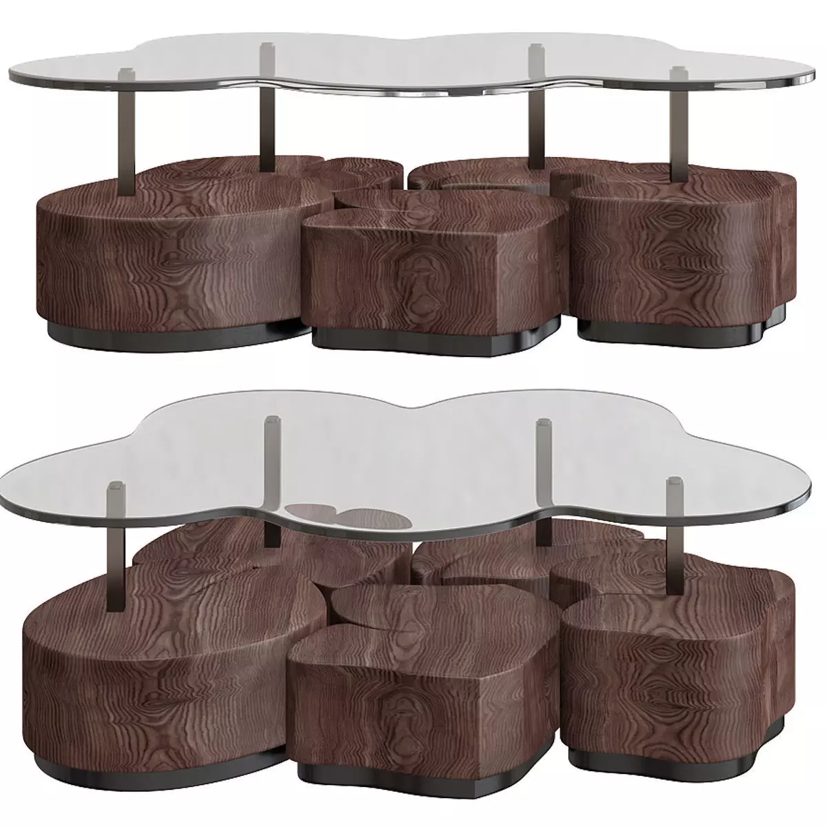 Woodart Cortina WOODART COFFEE TABLE 3d model Low-poly 3D model_0