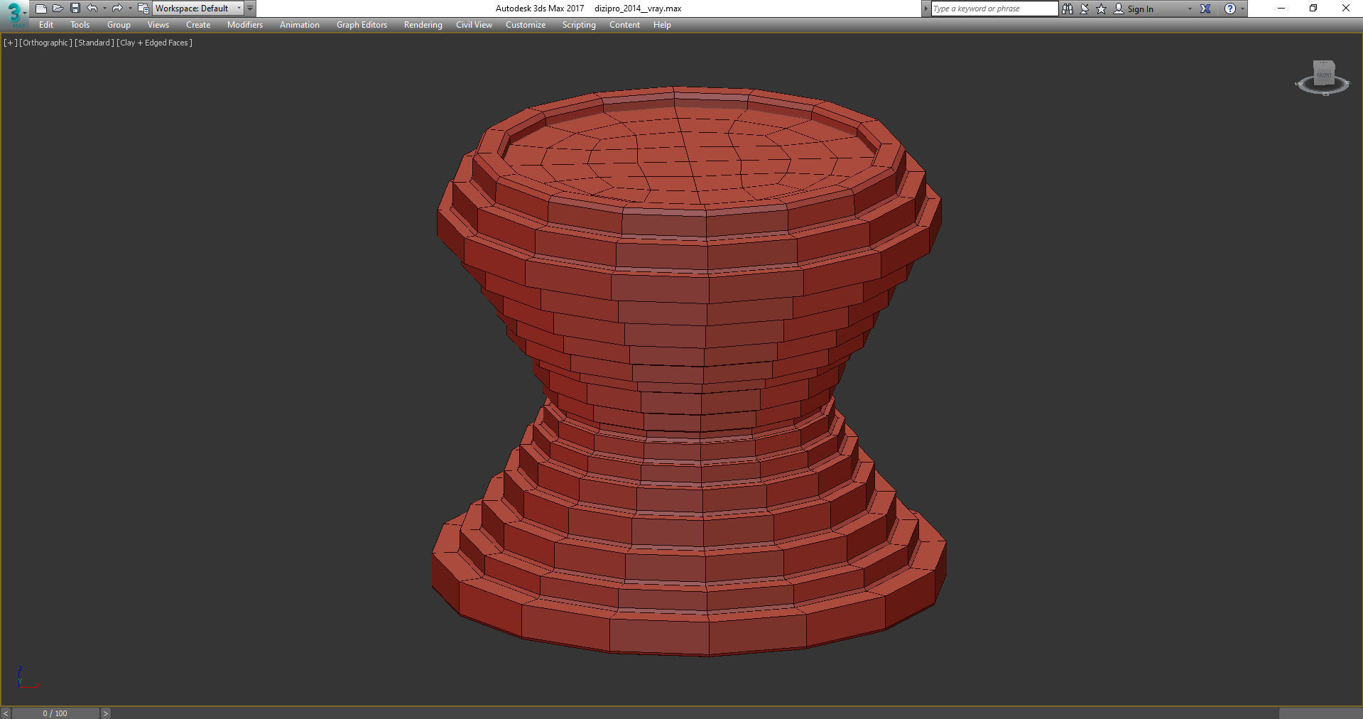 Atelier KAYAN COFFEE TABLE WITH SKY GOLD TOP 3d model Low-poly 3D model_3