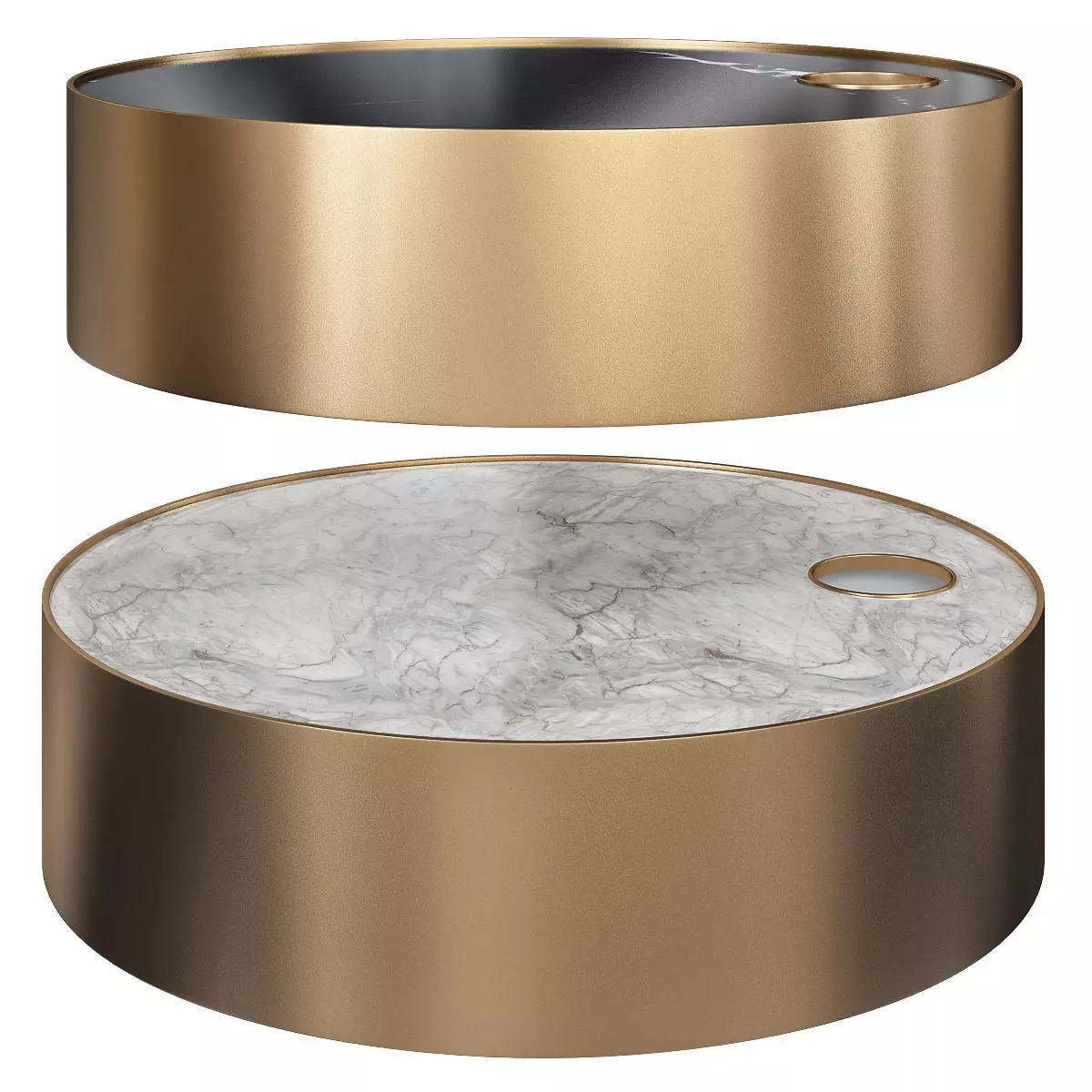 Longhi SIR COFFEE TABLE BY AL1 3d model Low-poly 3D model_0