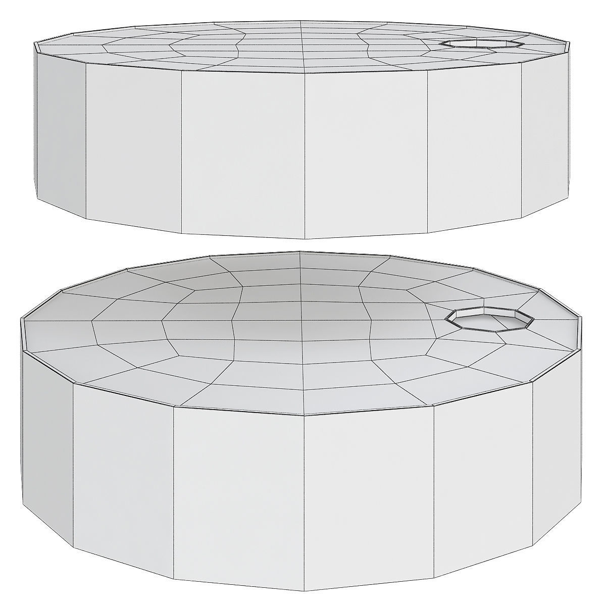 Longhi SIR COFFEE TABLE BY AL1 3d model Low-poly 3D model_1