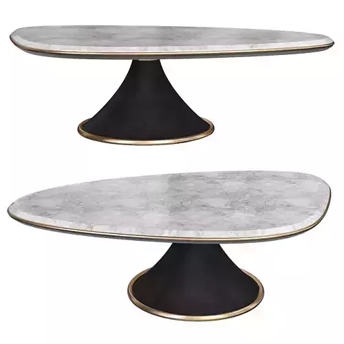 Longhi GEHRY COFFEE TABLE BY GIUSEPPE VIGANO 3d model Low-poly 3D model