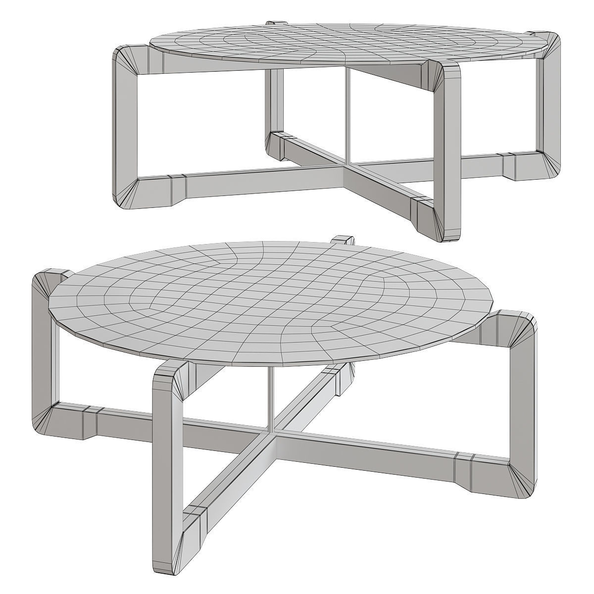 Black Tie MANOLO COFFEE TABLE 3d model Low-poly 3D model_1